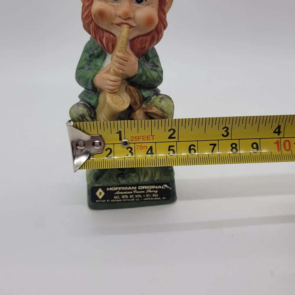 Vintage 1975 Hoffman Original Leprechaun Saxophone Sherry Decanter Figurine